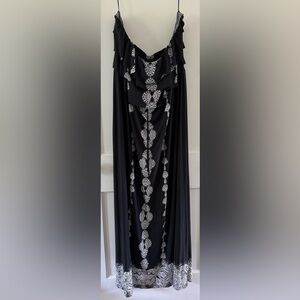 Style & Co. Strapless Black and White Maxi Dress. Size 3X